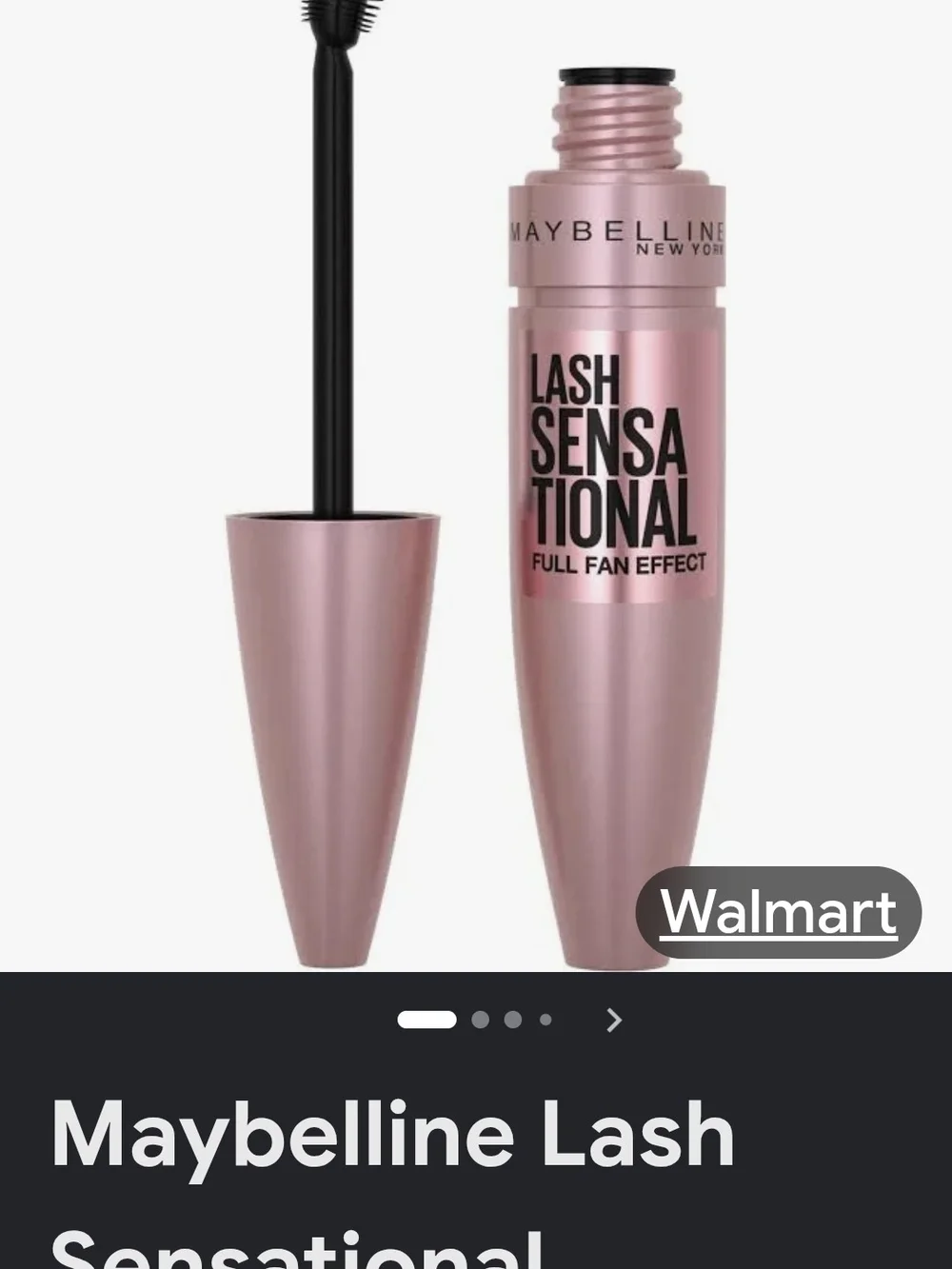 Maybelline Lash Sensational Mascara Black New Out Of Pkg Never Used